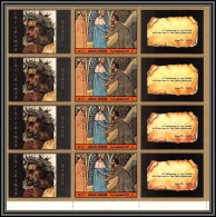 0366/ Umm Al Qiwain ** MNH Michel N°906 A Dante Tableau (Painting) Vignettes Labels Bloc 4 Sordello - Religieux