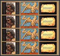 0363/ Umm Al Qiwain ** MNH Michel N°918 A Dante Tableau (Painting) Vignettes Labels Bloc 4 Eagle Of Souls - Religieux