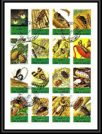 0348 Umm Al Qiwain N° 1338 / 1353 A Bloc Insectes (insects) Miniature Sheets Obl Used Imperf Proof - Umm Al-Qaiwain