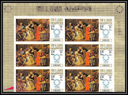 0328/ Umm Al Qiwain Michel N°222 B Hogarth Variété Error Printed Non Dentelé Imperf Tableau Painting Mint Sans Gomme - Andere & Zonder Classificatie