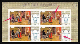 0328c/ Umm Al Qiwain Michel N°223 B Hooch Variété Error Printed Non Dentelé Imperf Tableau Painting Mint Sans Gomme - Autres & Non Classés
