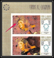 0322b/ Umm Al Qiwain Michel N° 218 B Titian Error Printed Mnh ** Non Dentelé Imperf Mint Tableau (Painting) - Religie