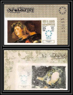 0320b/ Umm Al Qiwain Michel N° 218 B Titian Error Printed On Both Sides. Non Dentelé Imperf Mint Tableau (Painting) - Religious