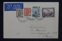 BELGIQUE - Carte De Correspondance  De Bruxelles Pour Paris Par Avion En 1939 - L 153048 - Lettres & Documents