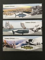 Portugal - 2022 - Marine Life: Fish, Wale - Yv 4812/14 - Vie Marine