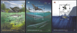 Portugal - 2021 - Marine Life: Fish, Whale And Turtle - Yv F4708 + F636 (Açores) + F412 (Madeira) - Meereswelt