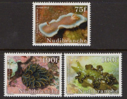 Polynesia Fr - 2012 - Nudibranche - Yv 991/93 - Marine Life