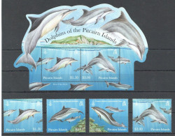 Pitcairn - 2006 - Dolphins Of Pitcairn - Yv 772/75 + Bl 56 - Dolfijnen