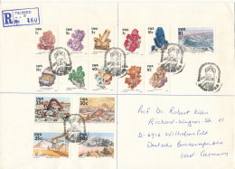 SWA South West Africa Registered Cover FDC?? Tsumeb 16-11-1989 With 15 Different Stamps Sent To Germany (big Size Cover) - Namibië (1990- ...)