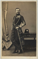 CDV Militaire 1860-70 G. Berthault à Angers . Capitaine Kerchener . Kerchner , Du 5e Régiment De Hussards - Old (before 1900)