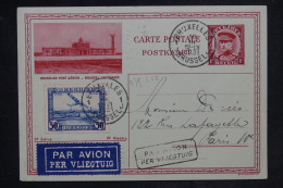 BELGIQUE - Entier Postal + Complément De Bruxelles Pour Paris Par Avion En 1931 - L 153053 - Briefkaarten 1909-1934