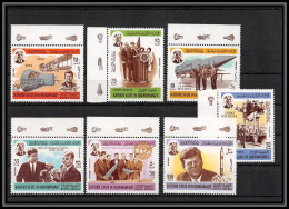 Aden - 1028a Kathiri State In Hadhramaut ** MNH N°166/72 A JFK Kennedy Espace Space Research Astronauts Marges Décorées - Kennedy (John F.)