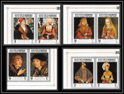 Aden - 1014 Qu'aiti State In Hadhramaut ** MNH N°147/154 B Silver Cranach Tableau Tableaux Paintings Non Dentelé Cote 30 - Sonstige & Ohne Zuordnung