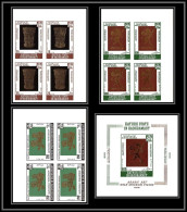 Aden - 1010 Kathiri State Hadramaut ** MNH Bloc 70 N°220/222 B Arabian Goldsmithery OR Gold Non Dentelé Imperf Cote 150 - Yémen