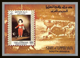 Aden - 1001 State Of Upper Yafa - Bloc N° 12 Tableau (tableaux Painting) Goya ** MNH - Yémen