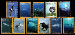 Penrhyn - 2016 - Marine Life: Turtle, Birds, Sharks - Yv 575/85 - Vie Marine