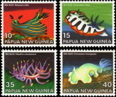 Papua New Guinea - 1978 - Marine Life (Nudibranches) - Yv 350/53 - Meereswelt