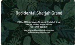 EMIRATI ARABI  KEY HOTEL    Occidental Sharjah Grand - Responsible Living Hotels - Hotelsleutels (kaarten)