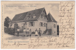 Gruss Aus Kutzenhausen Wirtschaft Zum Löwen Bas-Rhin 1906 - Altri & Non Classificati