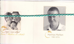 Mathias Morlion, 1982, 2014. Foto - Décès