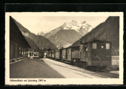 AK Zillertalbahn Im Bahnhof Mit Grünberg  - Treinen