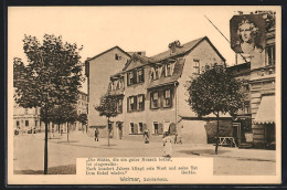 AK Weimar / Thür., Schullerhaus Mit Passanten  - Weimar