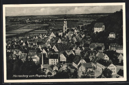 AK Herrenberg, Teilansicht Mit Kirche, Fliegeraufnahme  - Herrenberg