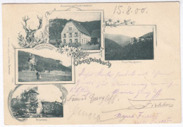 Gruss Aus Obersteinbach Gastwirtschaft Sensfelder  Bas-Rhin 1900 - Autres & Non Classés