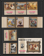 Aden - 1046a Kathiri State Of Seiyun ** MNH N°91/98 A + Bloc 2 A Winston Churchill Tableau Painting Cote 33 - Impressionisme