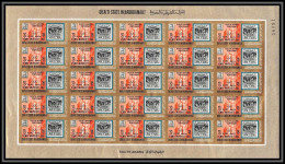 Aden - 1045f Qu'aiti State In Hadhramaut ** MNH N°222 B EFIMEX 1968 Stamps On Stamps Non Dentelé Imperf Feuille Sheet - Yémen