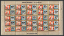 Aden - 1044f Qu'aiti State In Hadhramaut ** MNH N°222 A EFIMEX 1968 Stamps On Stamps Mexico Feuille Complete (sheet) - Yemen