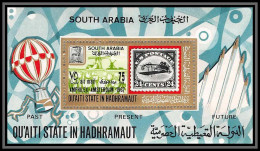 Aden - 1042 Qu'aiti State In Hadhramaut ** MNH Bloc N°6 A Amphilex 67 Amsterdam Stamps On Stamps Philatelic Exhibition  - Filatelistische Tentoonstellingen