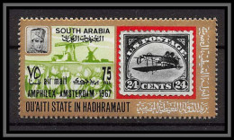 Aden - 1041 Qu'aiti State In Hadhramaut ** MNH N°105 A Amphilex 67 Amsterdam Stamps On Stamps Philatelic Exhibition 1967 - Expositions Philatéliques