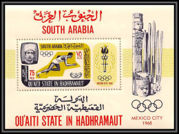 Aden - 1033 Qu'aiti State In Hadramaut Bloc ** MNH N°7 A Jeux Olympiques (olympic Games) MEXICO 68 -1968 - Ete 1968: Mexico