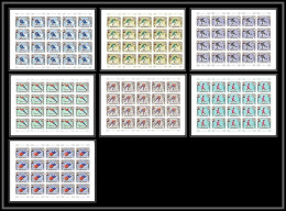 Aden - 1060d Kathiri Seiyun N°134/140 B Grenoble 68 Non Dentelé Imperf Jeux Olympiques Olympic Games **MNH Feuille Sheet - Inverno1968: Grenoble