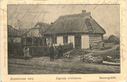 Polen Bauerngehöft - Feldpost - War 1914-18