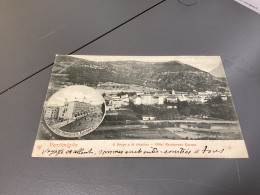 VENTIMIGLIA-IL CAPO E LA PASSERELLA-PUBBLICITA' HOTEL RESTAURANT EUROPE-BELLA Carte Rare ORIGINALE D'EPOCA 100% - Autres & Non Classés