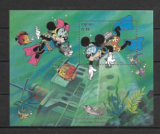 Palau - 1994 - Disney: Mickey And Minnie Explorean Underwater - Yv Bf 26 - Disney