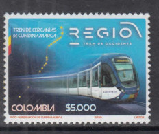 2020 Colombia REGIO Tram Public Transit Trains  Complete Set Of 1 MNH - Kolumbien