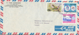 Philippines Air Mail Cover Sent To Denmark 17-12-1981 Topic Stamps Incl. BIRDS - Philippinen