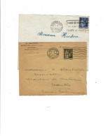 44 NANTES-GARE 2 Flammes Flier (1934 & 1938) Description Ci Contre - 1360 - Mechanical Postmarks (Advertisement)