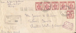 Philippines Registered Cover Sent Air Mail To USA 4-12-1968 Topic Stamps On Front And Backside Of The Cover - Philippinen