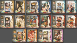St805-8,811-14 2016 Guinea-Bissau Erotic Nude Art Rubens Durer Renoir 8+8 Mnh - Other & Unclassified