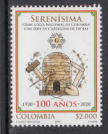 2020 Colombia SERENISMA Lodge Freemasonry   Complete Set Of 1 MNH - Kolumbien