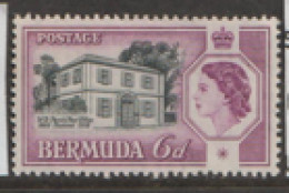 Bermuda  1954  SG 156  6d  Perets Post Office  Mounted Mint - Bermuda