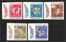 Aden - 1068 Mahra State ** MNH N°25/29 B Mexico 68 1968 Non Dentelé Imperf Jeux Olympiques (olympic Games)  - Yémen