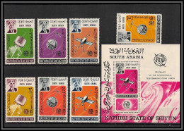 Aden - 1063 Kathiri State Of Seiyun ** MNH N°84/90 A + BF 1 Espace (space) UIT ITU Satellites Telecom Telecommunications - Asia