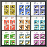 Aden - 1067c Mahra State - N°39/47 B Jeux Olympiques Olympic Games Grenoble 1968 Non Dentelé MNH Imperf Hockey Bloc 4 - Hiver 1968: Grenoble