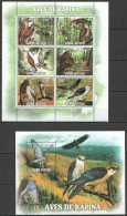 Bc582 2011 Guinea-Bissau Fauna Birds Of Prey Aves De Rapina Kb+Bl Mnh - Other & Unclassified