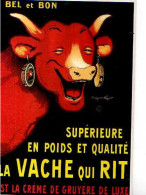 Carte PUB La Vache Qui Rit, 105566 B Rabier  Fromageries Bel 1999 - Publicité